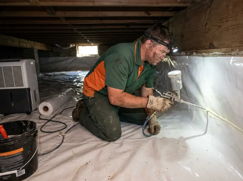 Crawl Space Encapsulation Moisture Control in Charleston, WV
